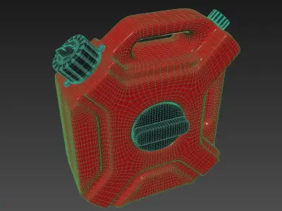 Canister fuel can 3D model