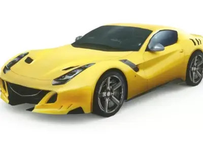 Generic Supercar v19 Low-poly 3D model