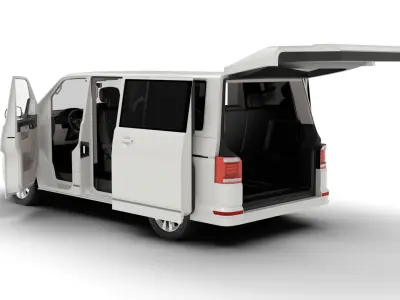 Volkswagen Tranporter T6 Multivan 2019 HQ 3d model  3D model