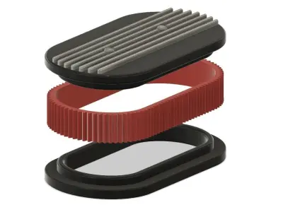 3d printable classic air cleaner hi-poly 3D print model