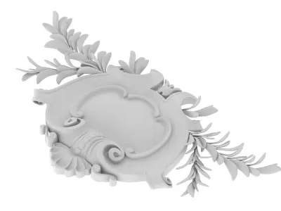 Cartouche Ornament 039 3D model