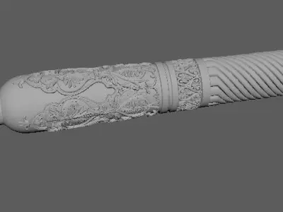 post for stairs 3D model