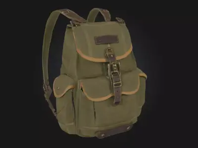 Green Adventure Pack  Essentials for Outdoor Exploration 3D model