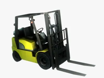 Loader crane Low-poly 3D model