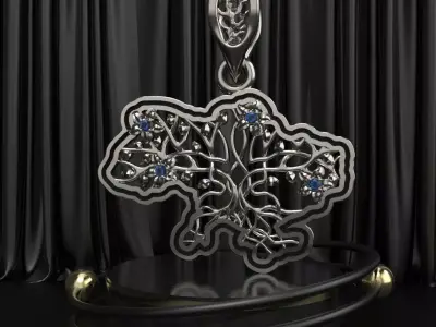 Ukraine Pendant 3D print model