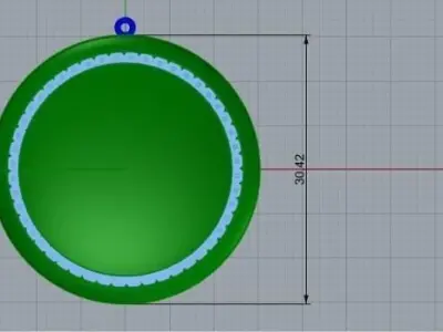 frame pendant 84 3D print model