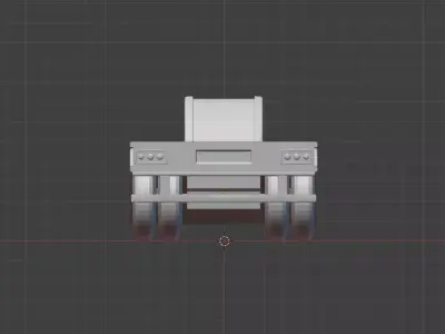 Lowboy Trailer 3D Printable 3D print model