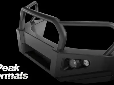 Everest and Ranger Bullbar Low-poly 3D model