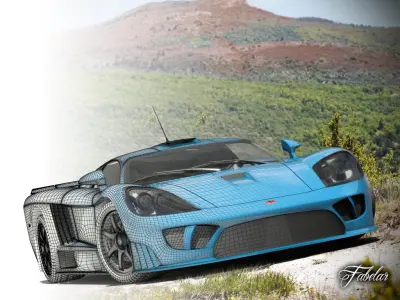 Saleen S7 std mat 3D model