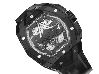 Hublot Spirit of Big Bang Sang Bleu Black Luxury Watch 3D model