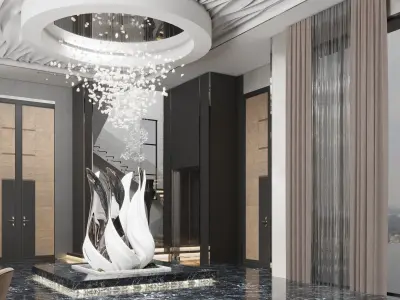 MODREN VILLA  Low-poly 3D model