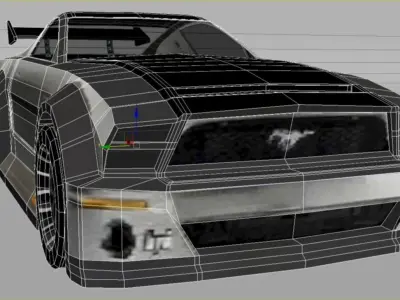 drift car lowpoly Low-poly 3D model