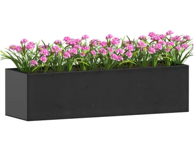Window and Balcony Flower Box Pot 3D model shop