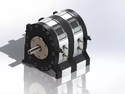 Wankel Engine Design 3D model