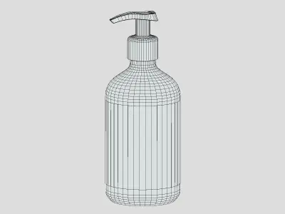 Oil Shampoo Low Poly Low-poly 3D model