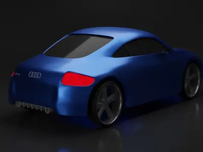 Audi TT Low Poly 3D model