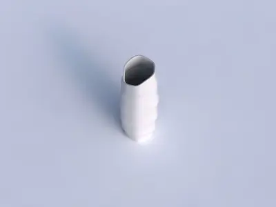 Vase arc hexagon with horizontal sections 3D print model
