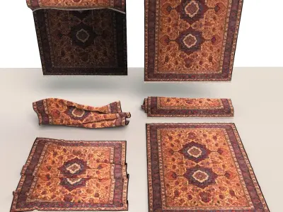 Carpet rug 003 3D model
