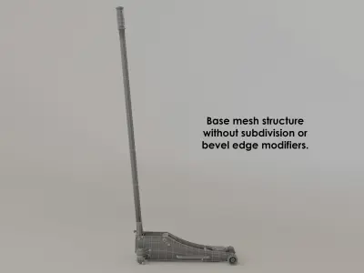 Garage car jack Low-poly 3D model