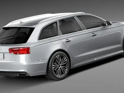 Audi A6 Avant 2015 3D model