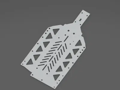 hpi - rovan baja chassis 3D model