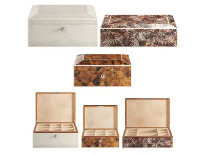 Jewelry Box decoration Set 1 3D model