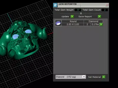 Gold ram skull ring 3D printable model   3D print model