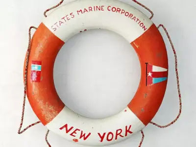 States Marine Corporation Life Preserver Ring 3D model