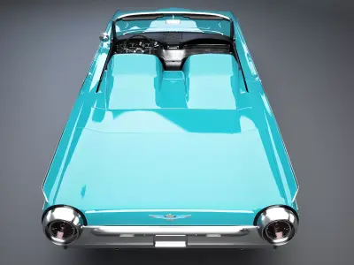 Thunderbird 1961 Roadster Low-poly 3D model