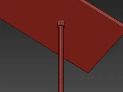 Glass Cylinder Chandelier 3D model