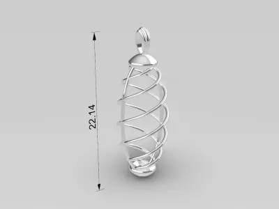 Ellipsoid Fusion Pendant 3D print model