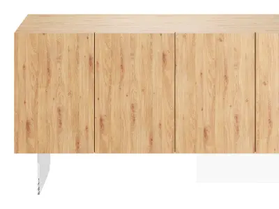 Wood Sideboard 3D model