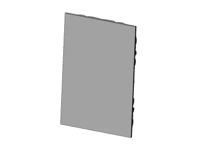 Large mirrored organic wall art panel relief  3D print model