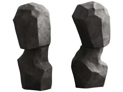 337 interior sculptures 13 abstract head artwork Rory Menage P02 3D model