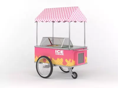 Ice Cream Cart 3D model