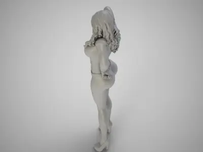 Woman Home Mood 4 3D print model