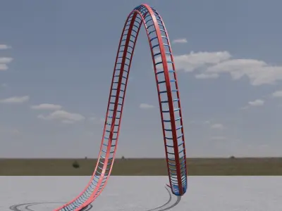 Loop of death 3D model Low-poly 3D model