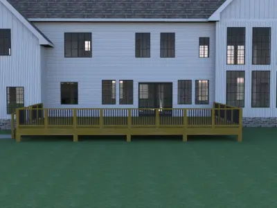 Modern Luxury Farm House 3D model