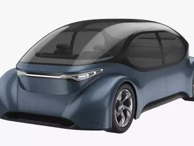 Self-Driving Car Concept 3D model