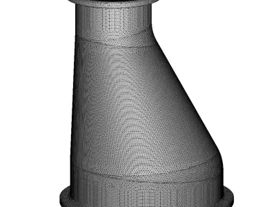 Plastic Eccentric Reducer Toy 3D model