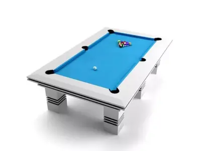 Modern Grey Black Billiard Table 3D model
