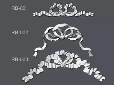 Ribbons RB-001 RB-002 RB-003 3D model