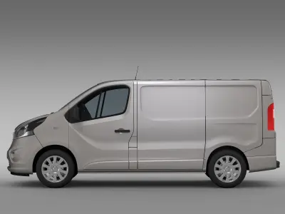 Vauxhall Vivaro Van Biturbo 2017 3D model