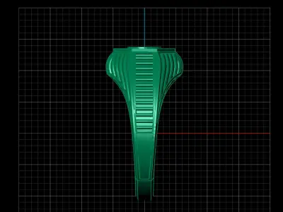 Print Ready STL 3DM  Gents Rings Diamond Men Ring  3D print model