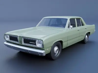 Plymouth Valiant 100 4 Door 1968  3D print model