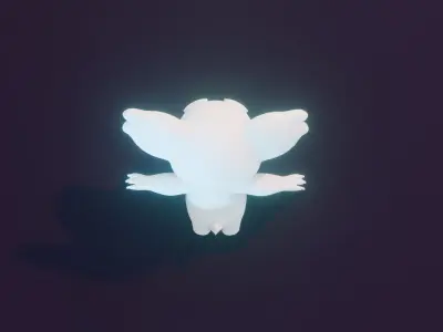 Cartoon Koala Animated and Rigged Base Mesh 3D Model Low-poly 3D model