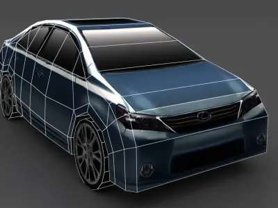 Lexus Lowpoly Car Low-poly 3D model