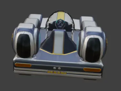 Racing Car High-Quality Game-Ready 3D Model with PBR Textures Low-poly 3D model