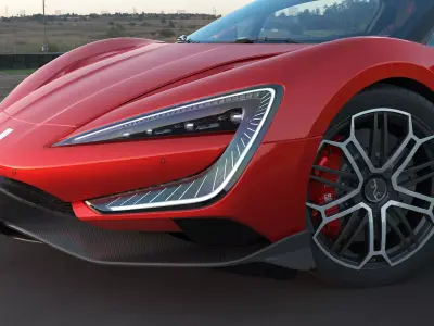 2025 BYD YangWang U9 with interior 3D model