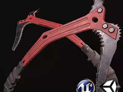 Climbing Axe Low-poly 3D model